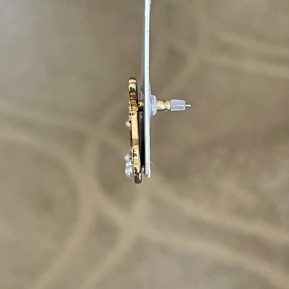 SUGARFIX by BaubleBar Earrings ‘Whipped Cream Whip' Crystal Ice Cream Truck NWT - Picture 6 of 8